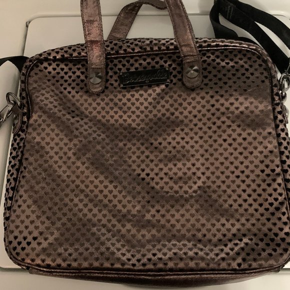 Betsey Johnson Betseyville Skull Laptop Bag - Picture 2 of 3